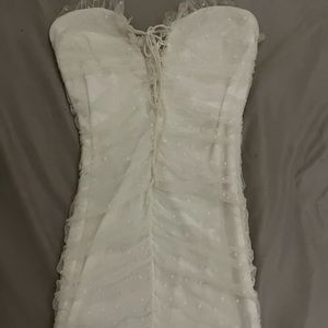 Princess polly ayesha white mini dress